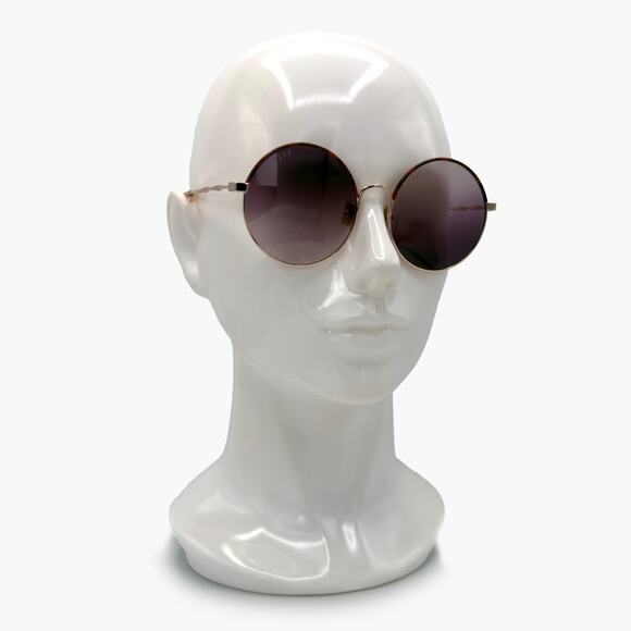 DIFF Isla Rose Gold & Berry Tortoise Wrap Round Sunglasses (RG-RG74 | 58MM) main image 7